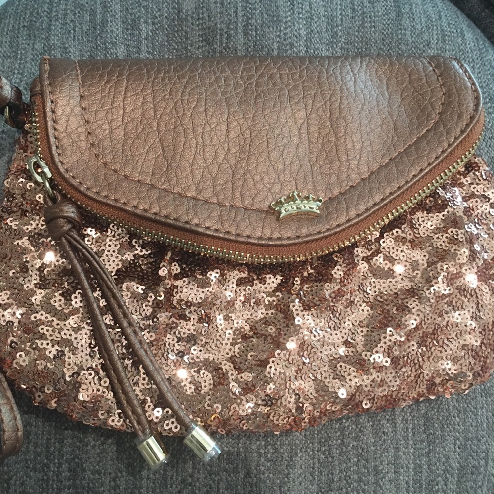 Beautiful rose gold clutch